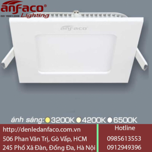 Đèn LED Âm Trần Vuông Anfaco 15W AFC669